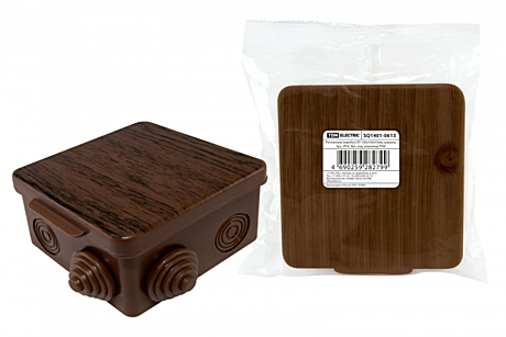 Короб распред 100х100х55 8входов IP54 бук TDM