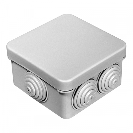 Короб распред 70х70х40 6входов IP55 серый Промрукав