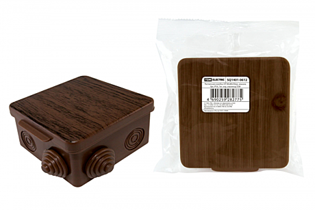 Короб распред 80х80х50 7входов IP54 бук TDM