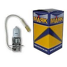 Лампа галогеновая 12В Н3 55Вт с проводом МАЯК