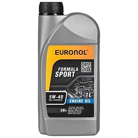 Масло мотор  5W40 EURONOL SPORT SN+ 1л синтетика
