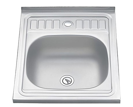 Мойка кухонная накладная Melana MLN5060-0.4-160 прямоуг б/сифона