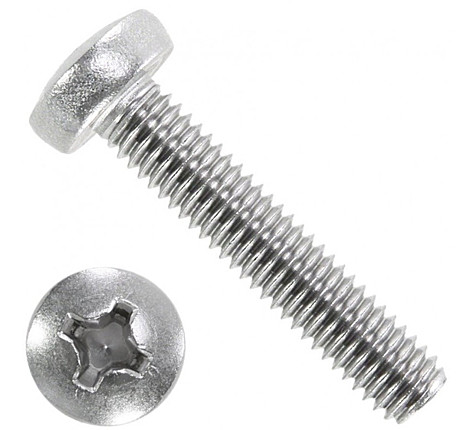 Винт 5х40 полуцил головка
