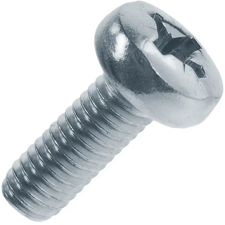 Винт 6х16 полуцил головка