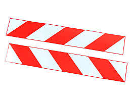 Наклейка светоотражающая широкая (2шт)