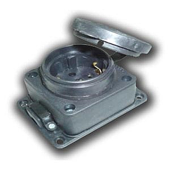 Колодка Lezard 1-м IP44 каучук с заглушкой