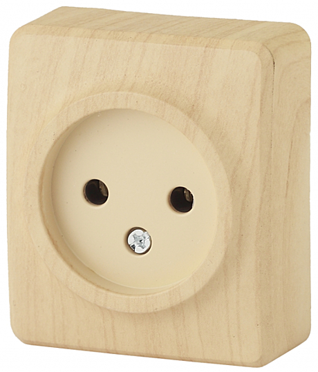 Розетка ERA 1-м ОУ сосна