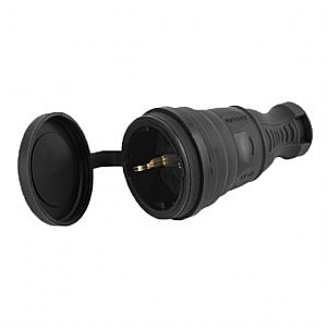 Розетка кабельная AY-KA 16А каучук с заглушкой