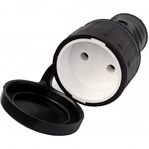 Розетка кабельная Byectrica 16А каучук с заглушкой