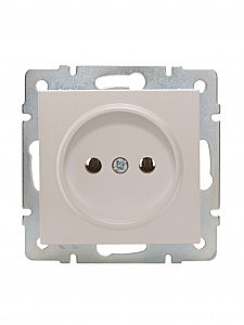 Розетка Lezard Vesna 1-м СУ перламутр