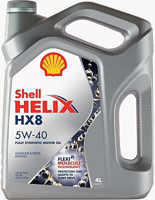 Масло мотор  5W40 SHELL Helix НX8 4л