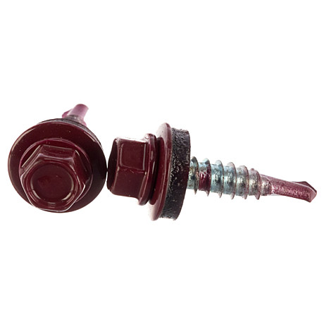 Саморез кровельн 4,8х28 красный