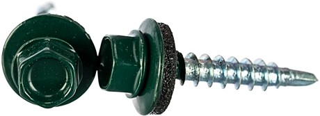 Саморез кровельн 4,8х28 темно-зеленый