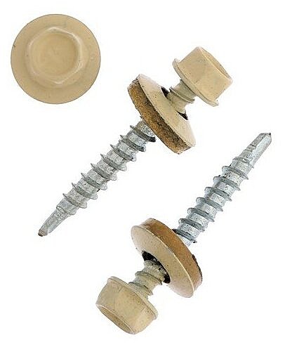Саморез кровельн 4,8х35 бежевый