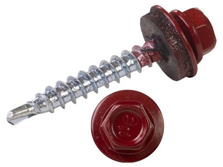 Саморез кровельн 4,8х35 красный