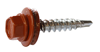 Саморез кровельн 4,8х35 медно-коричневый