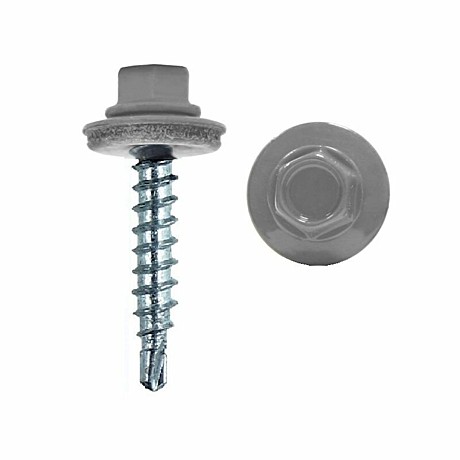 Саморез кровельн 4,8х35 серый