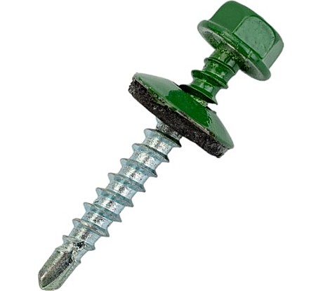 Саморез кровельн 4,8х35 светло-зеленый