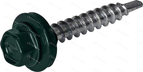 Саморез кровельн 4,8х35 темно-зеленый
