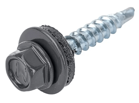 Саморез кровельн 5,5х19 графитно-серый