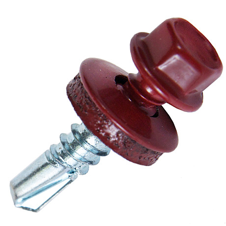 Саморез кровельн 5,5х19 красный