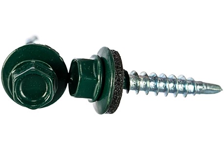 Саморез кровельн 5,5х25 темно-зеленый
