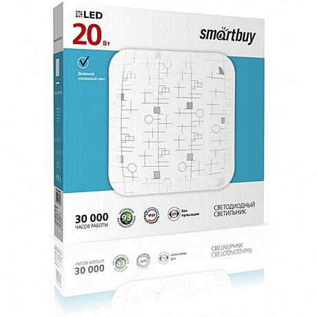 Светильник LED Smartbuy 20Вт 6000К 280х280х65мм LoongoSBL